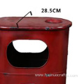 Industrial style iron trash can fashion vintage decoration